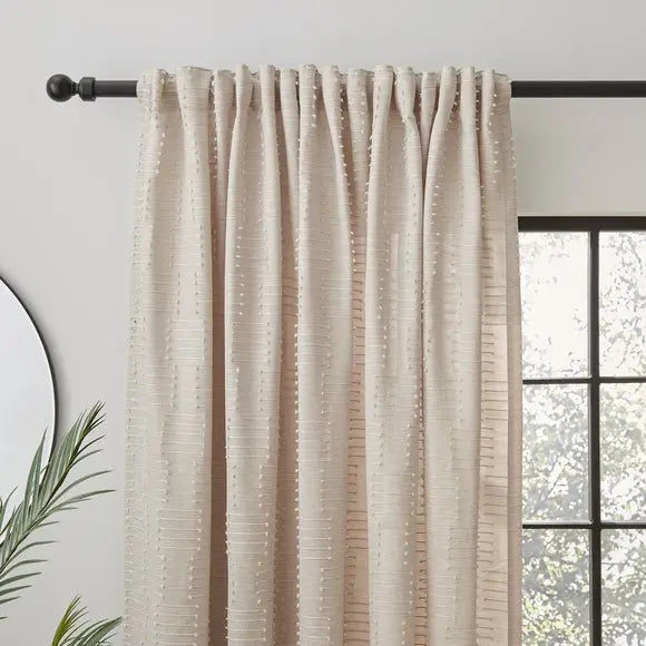 Brixton Unlined Slot Top Curtains Dunelm
