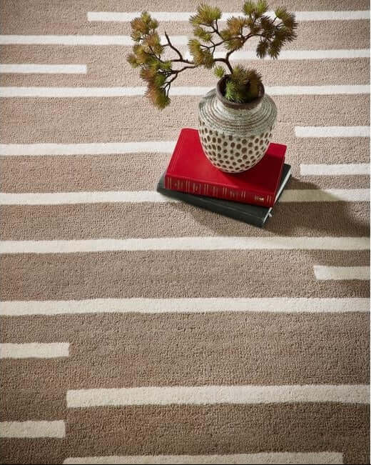 Broken Stripe Wool Rug The Rugs