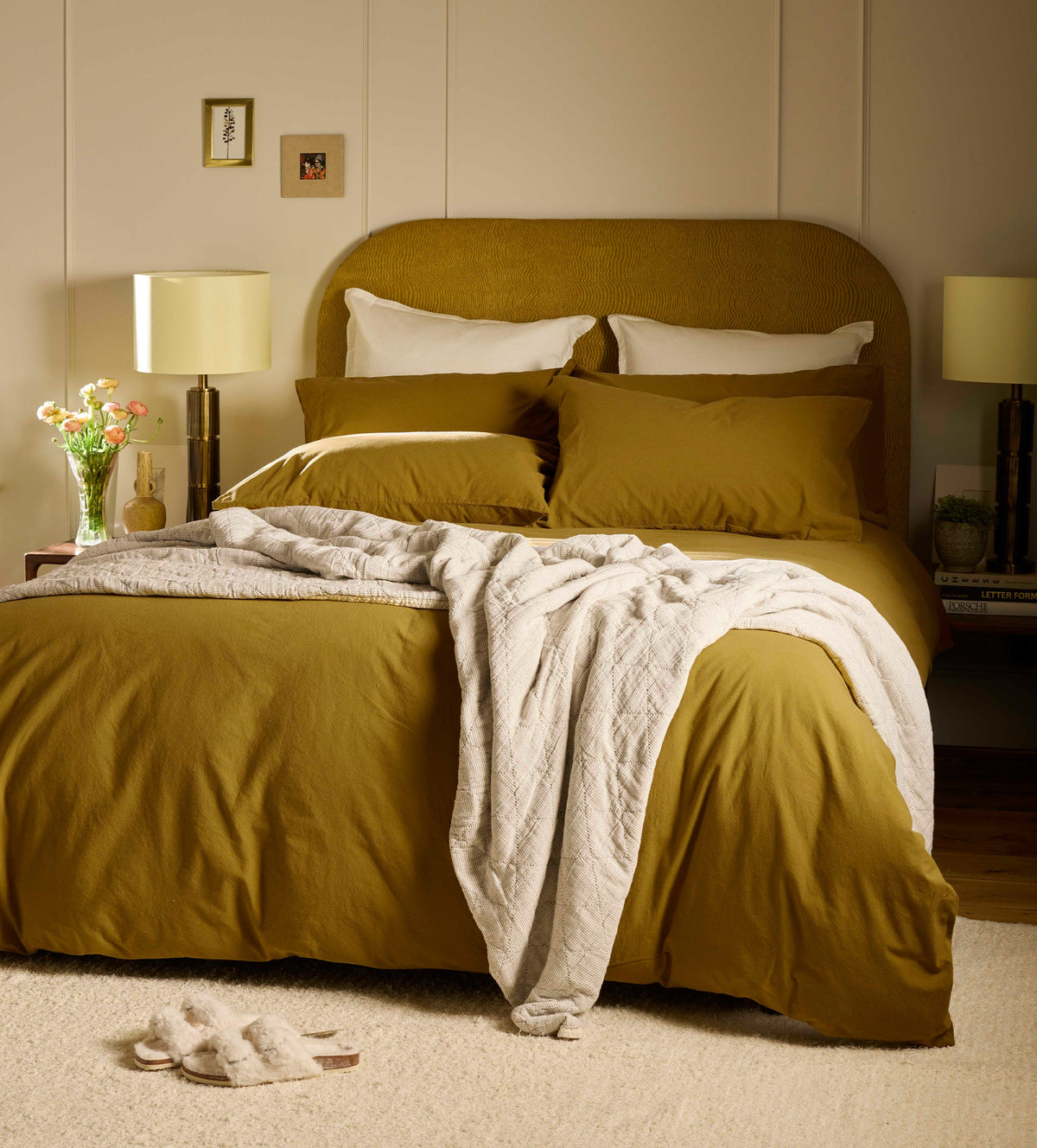 Bronze Simply Organic Cotton Duvet Cover - The Secret Linen Store