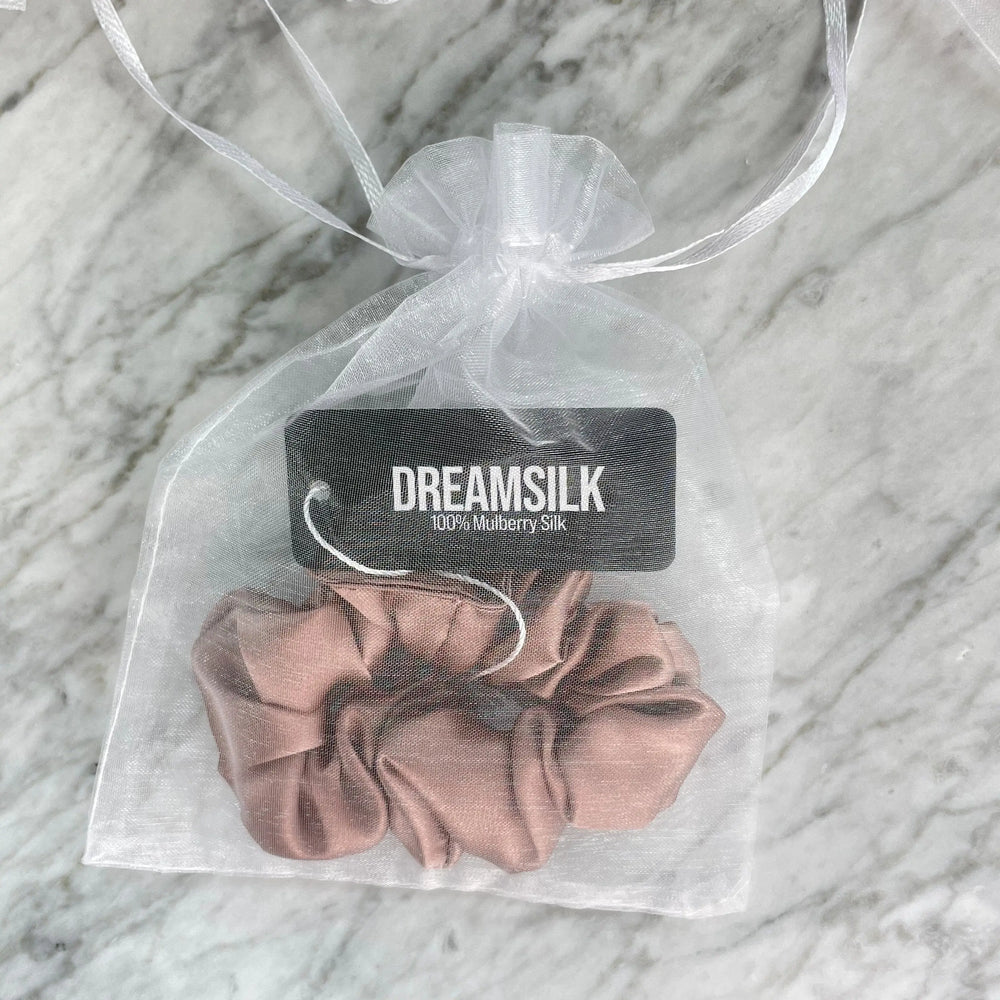 Bronze Silk Scrunchie - Regular DREAMSILK