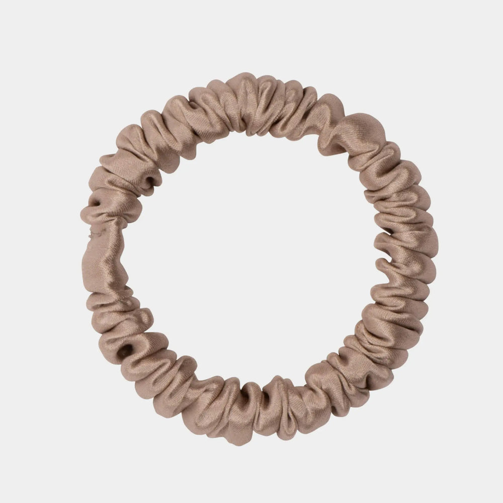 Bronze Silk Scrunchie - Skinny DREAMSILK