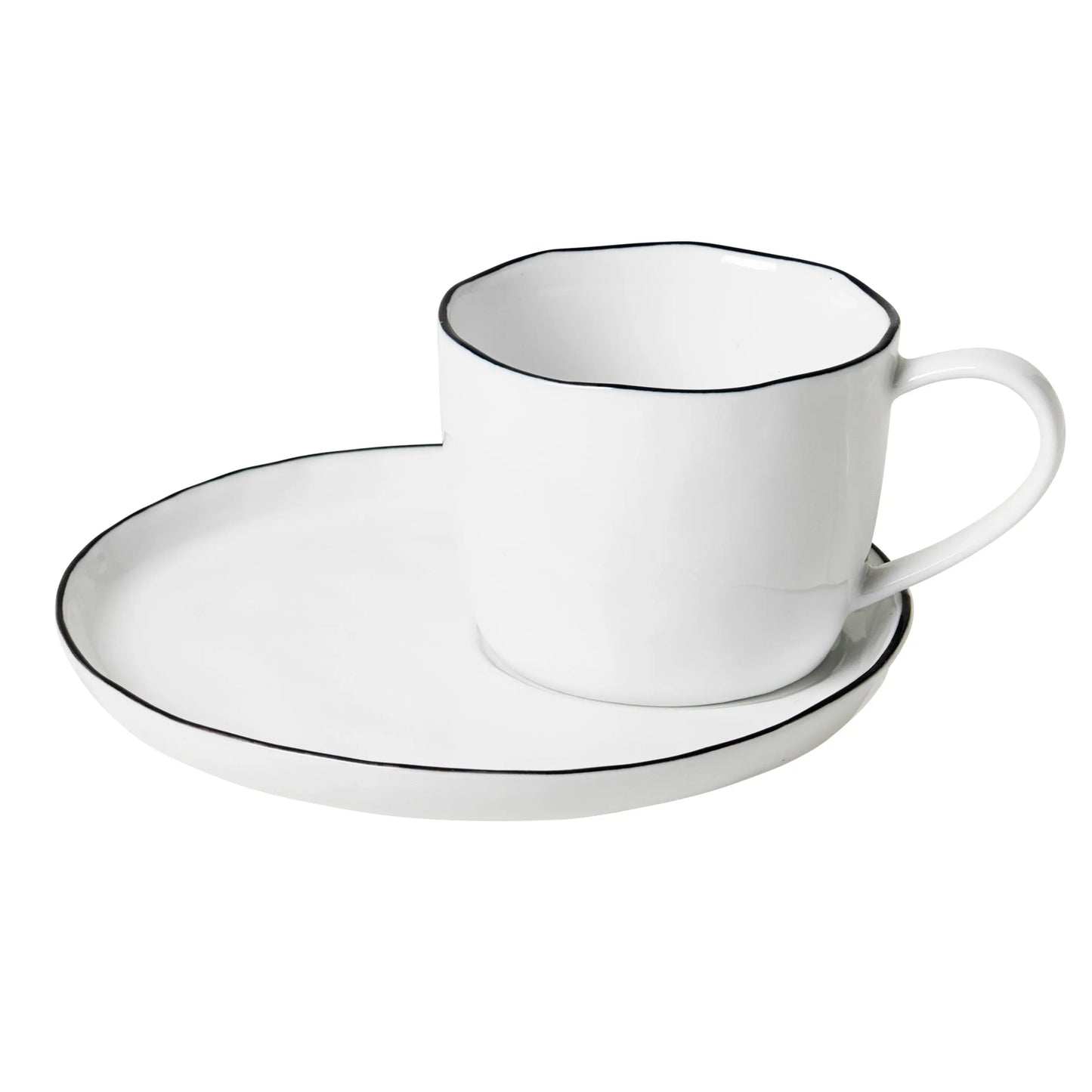 Broste Copenhagen Salt Cup And Saucer Large, 6.5 Cm Broste Copenhagen