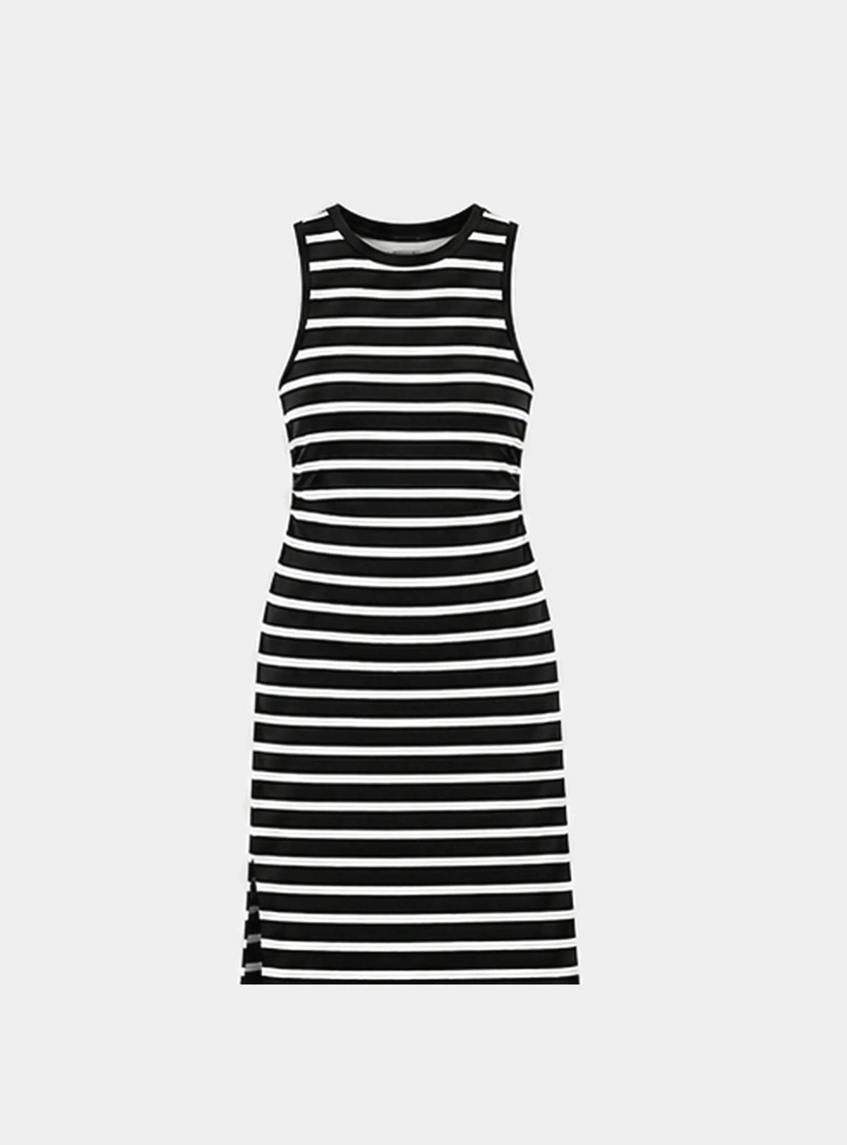 Bshirt Nursing Dress in Black and White Stripes Bshirt