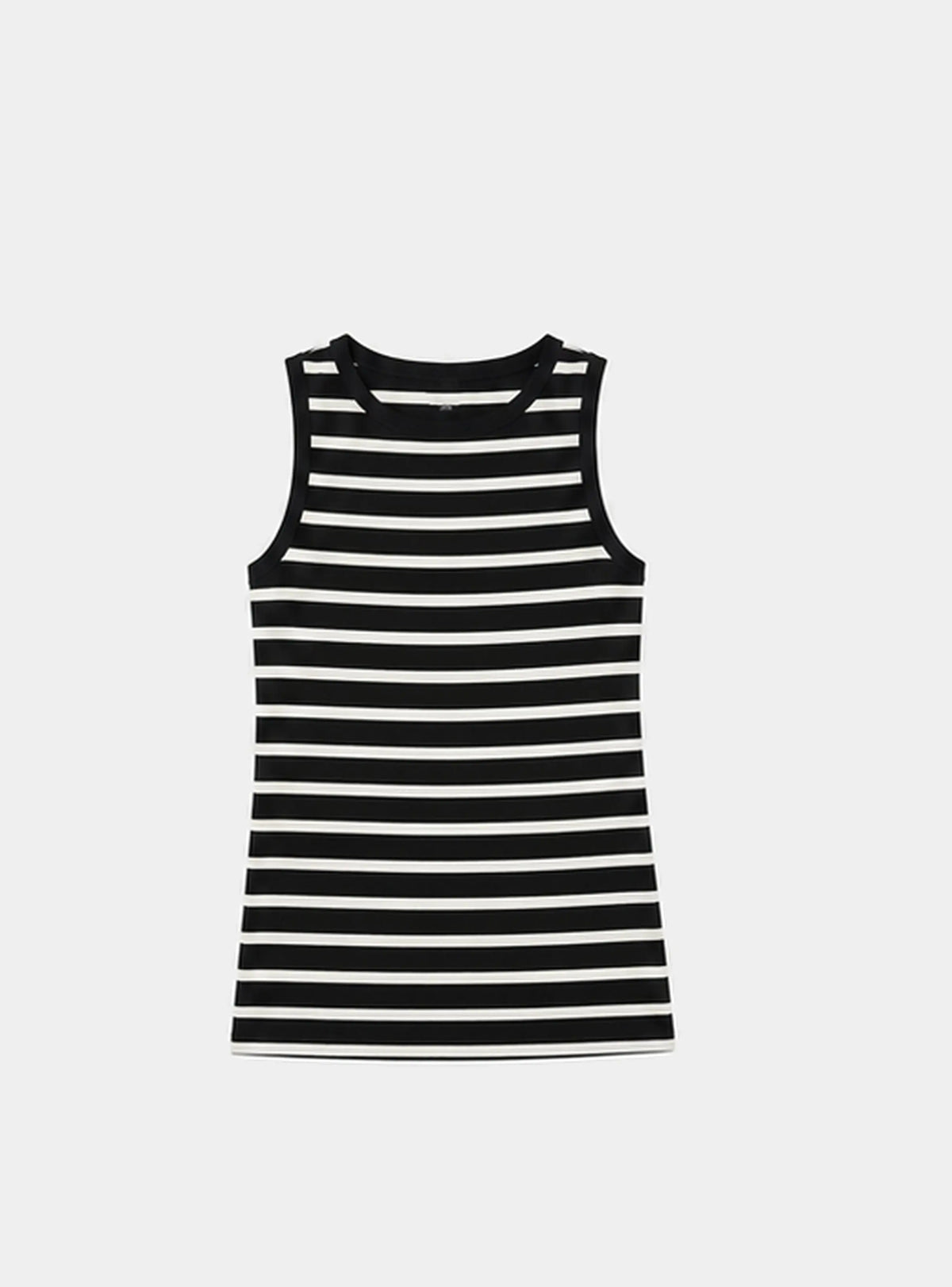 Bshirt Nursing Rib Racer Vest in Black Stripe Bshirt