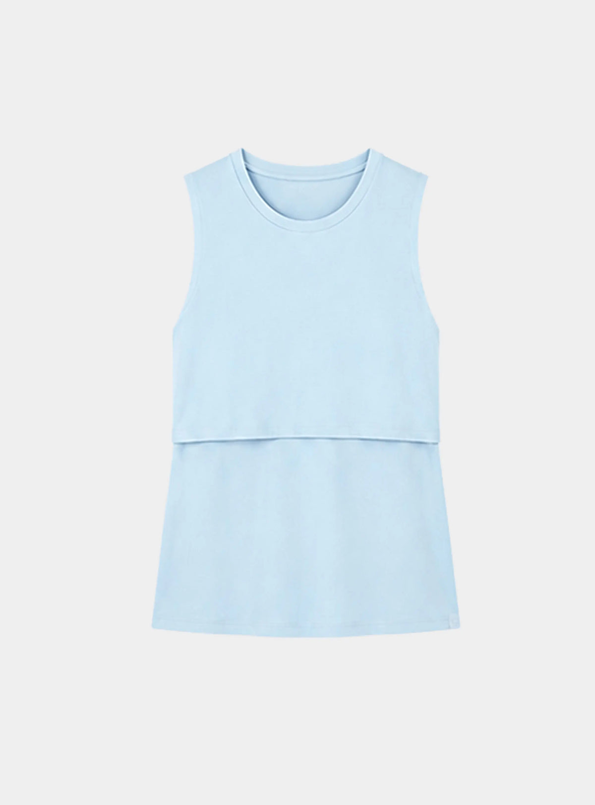 Bshirt Nursing Rib Racer Vest in Ice Blue Bshirt