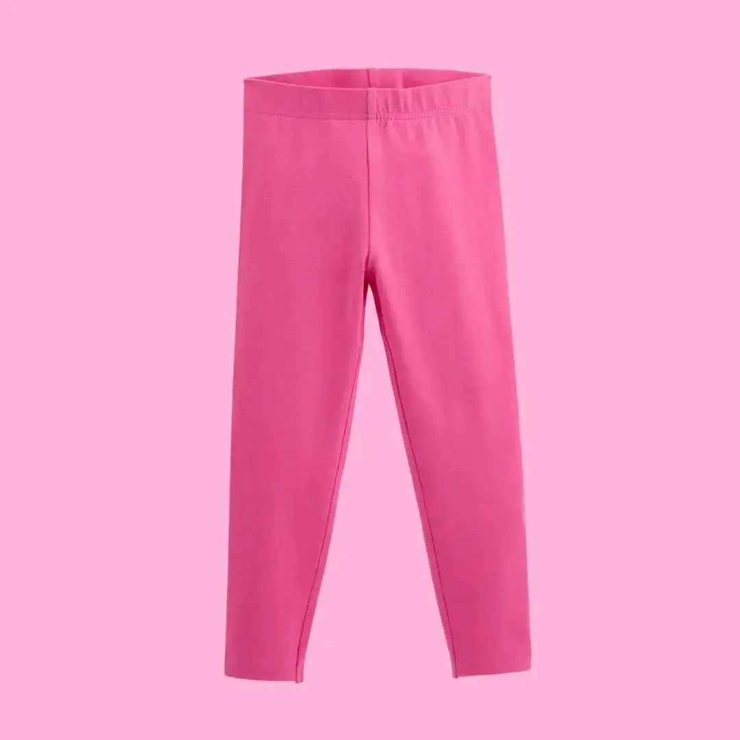 Bubblegum Pink Kids Organic Leggings ScandiBugs
