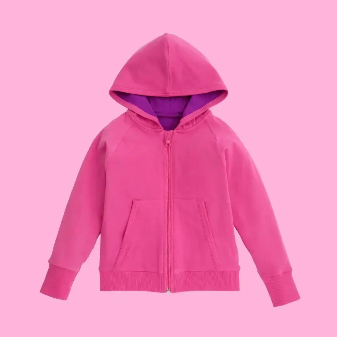 Bubblegum Pink Kids Organic Reversible Hoodie ScandiBugs