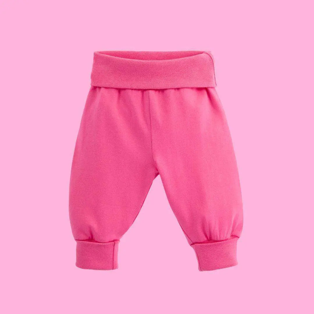 Bubblegum Pink Kids Organic Yoga Pants ScandiBugs