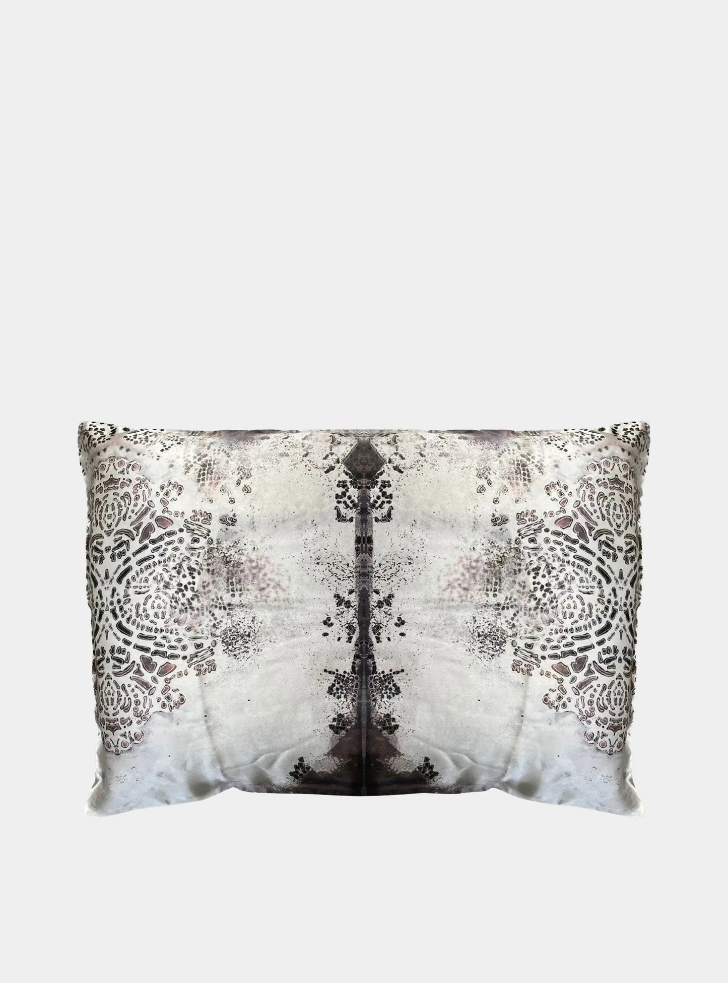 Burano Purple Grey Silk Pillowcase Long Studio Design