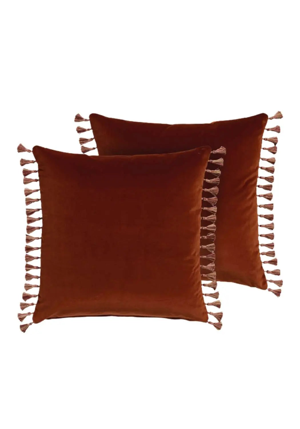 Burgandy Velvet Cushion Cover - With Tassels! Casa by Josephine Jenno