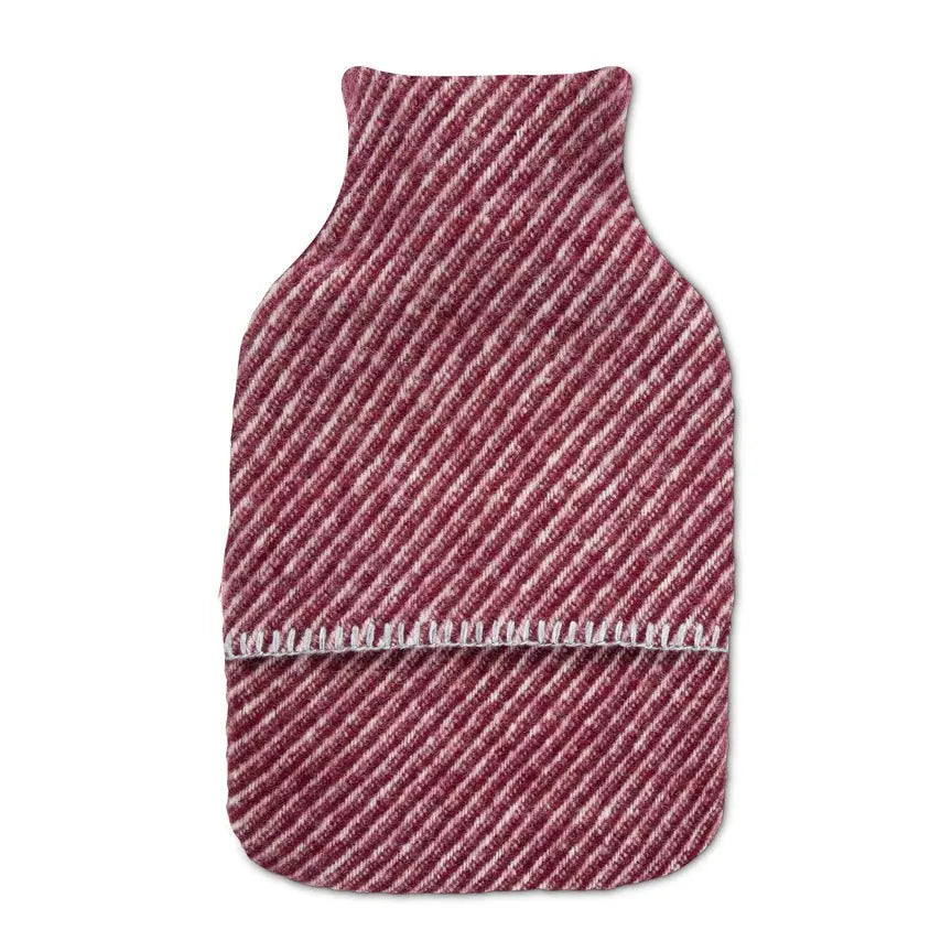 Burgundy Evening Tales - Pure New Wool Hot Water Bag Heating & Plumbing London