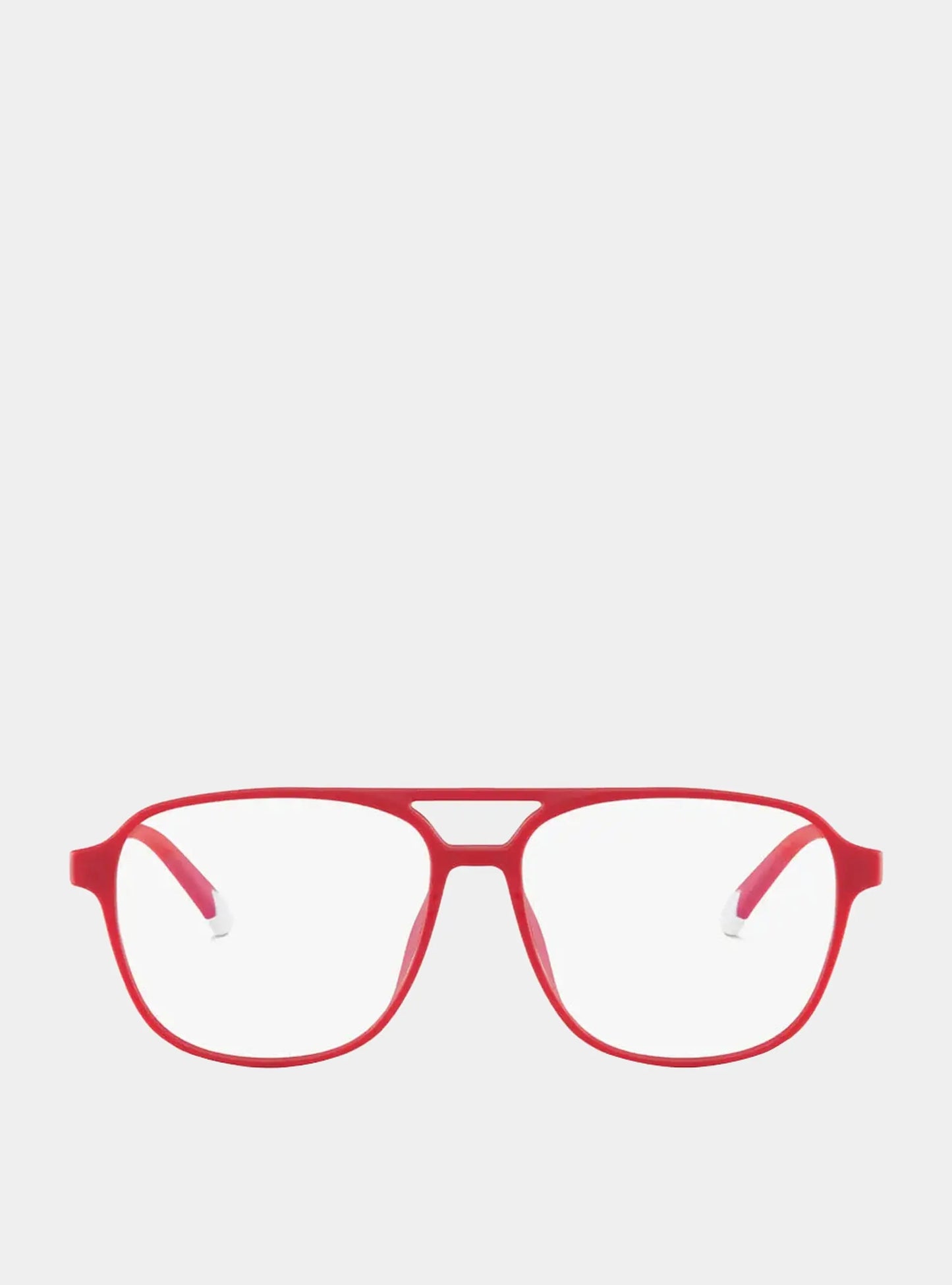 Burgundy Red Brad Glasses Barner