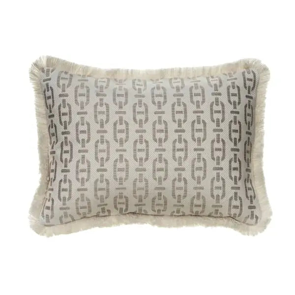 Burlington String Medium Rectangle, Sustainable Feather, Rectangle Cushion Sophie Paterson With Trim/Fringe & Cotton Blend & Linen Ble Andrew Martin