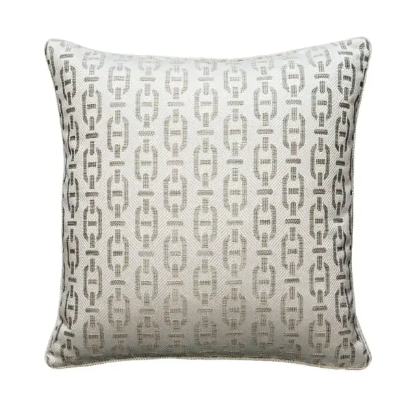 Burlington String, Sustainable Feather, Cushion Sophie Paterson Cotton Blend & Linen Blend Geometric Andrew Martin