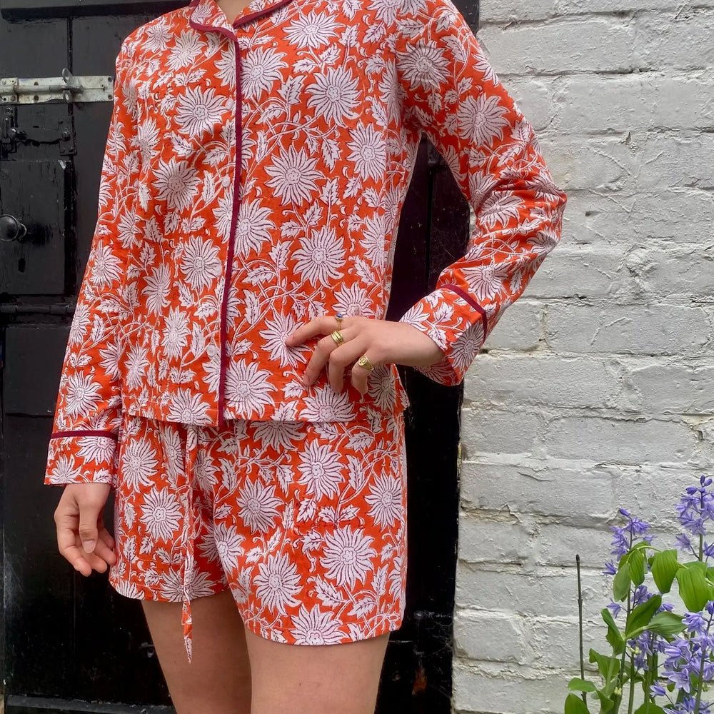 Burnt Amber Women's Pyjama Short Set Madder & More