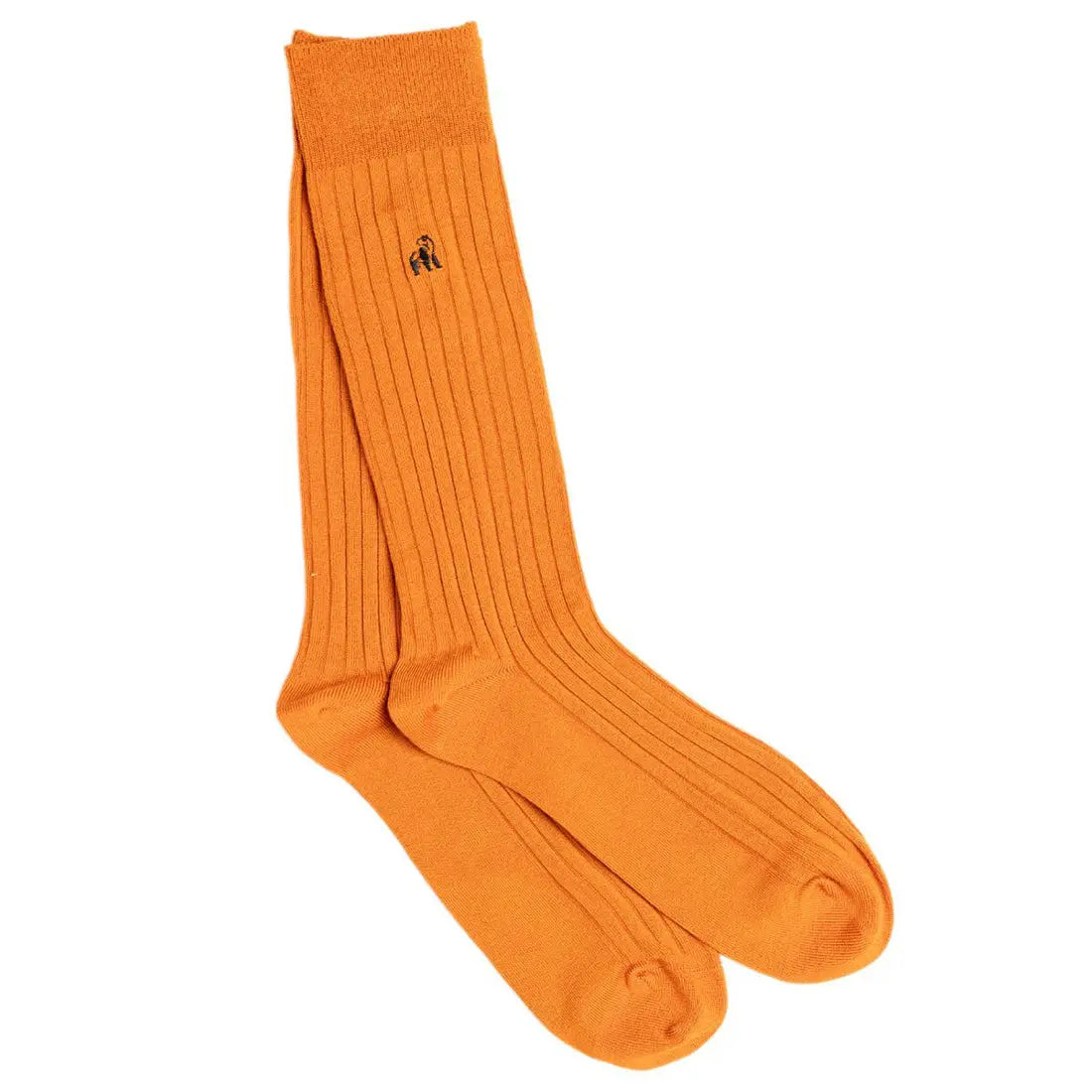 Burnt Orange Bamboo Socks Swole Panda
