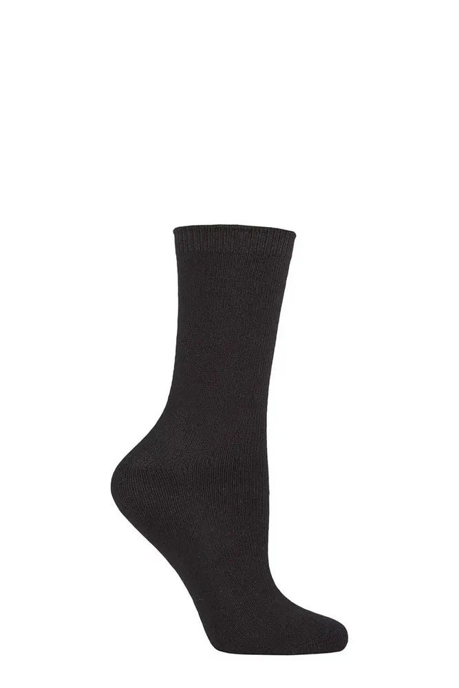 Burst Leisure Weight Bamboo Socks Black LazyPanda