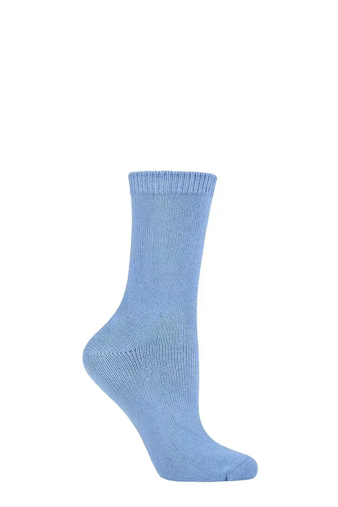 Burst Leisure Weight Bamboo Socks Light Blue LazyPanda