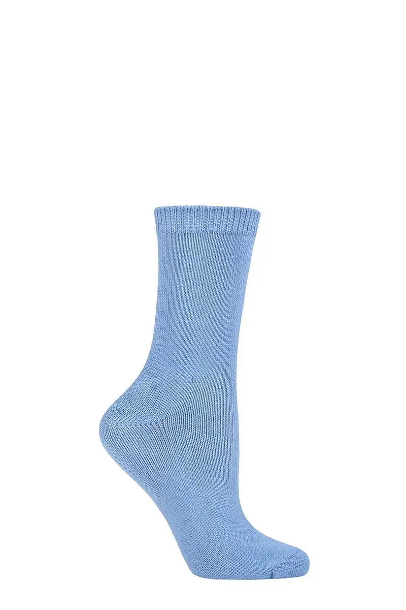 Burst Leisure Weight Bamboo Socks Light Blue LazyPanda