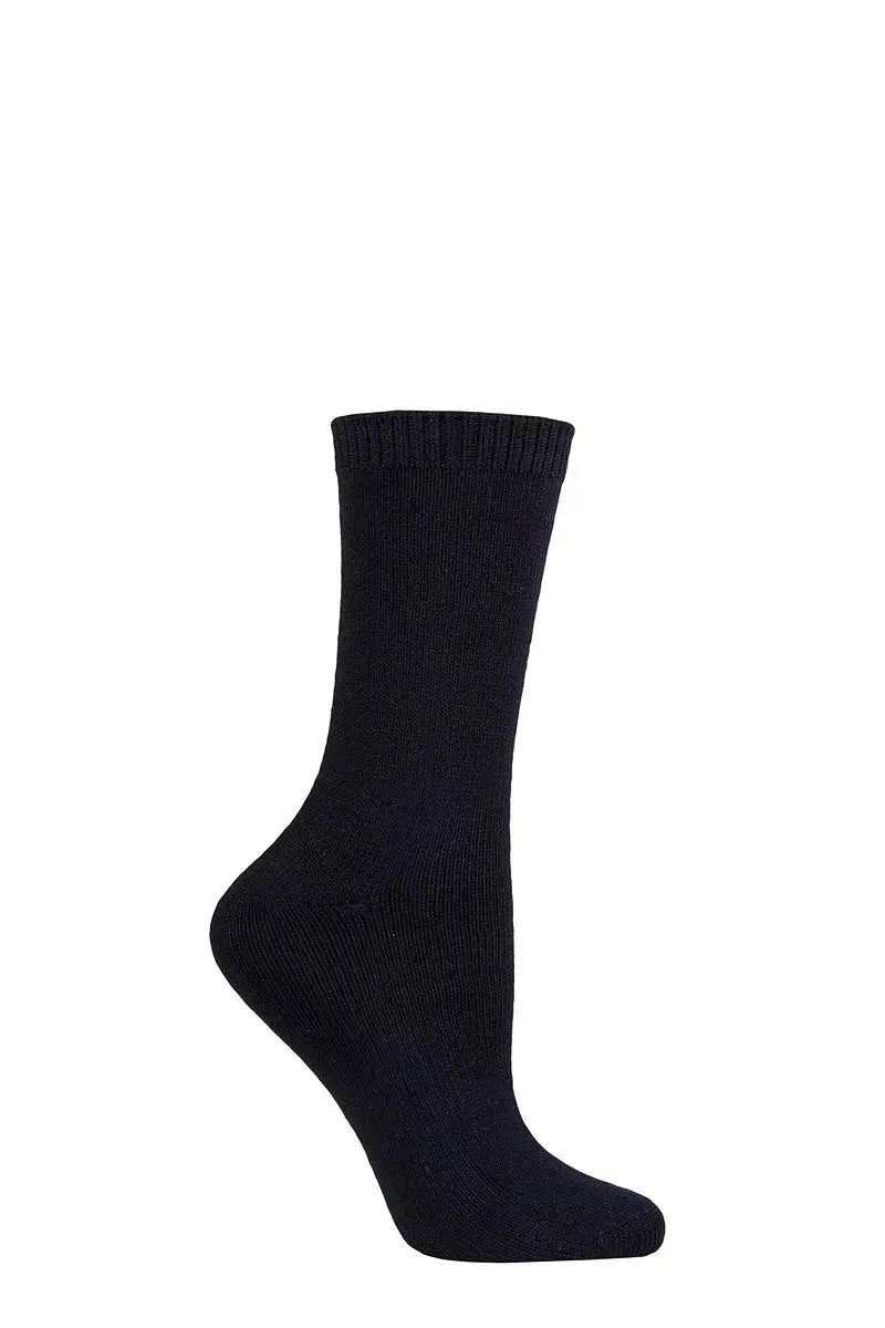 Burst Leisure Weight Bamboo Socks Navy LazyPanda