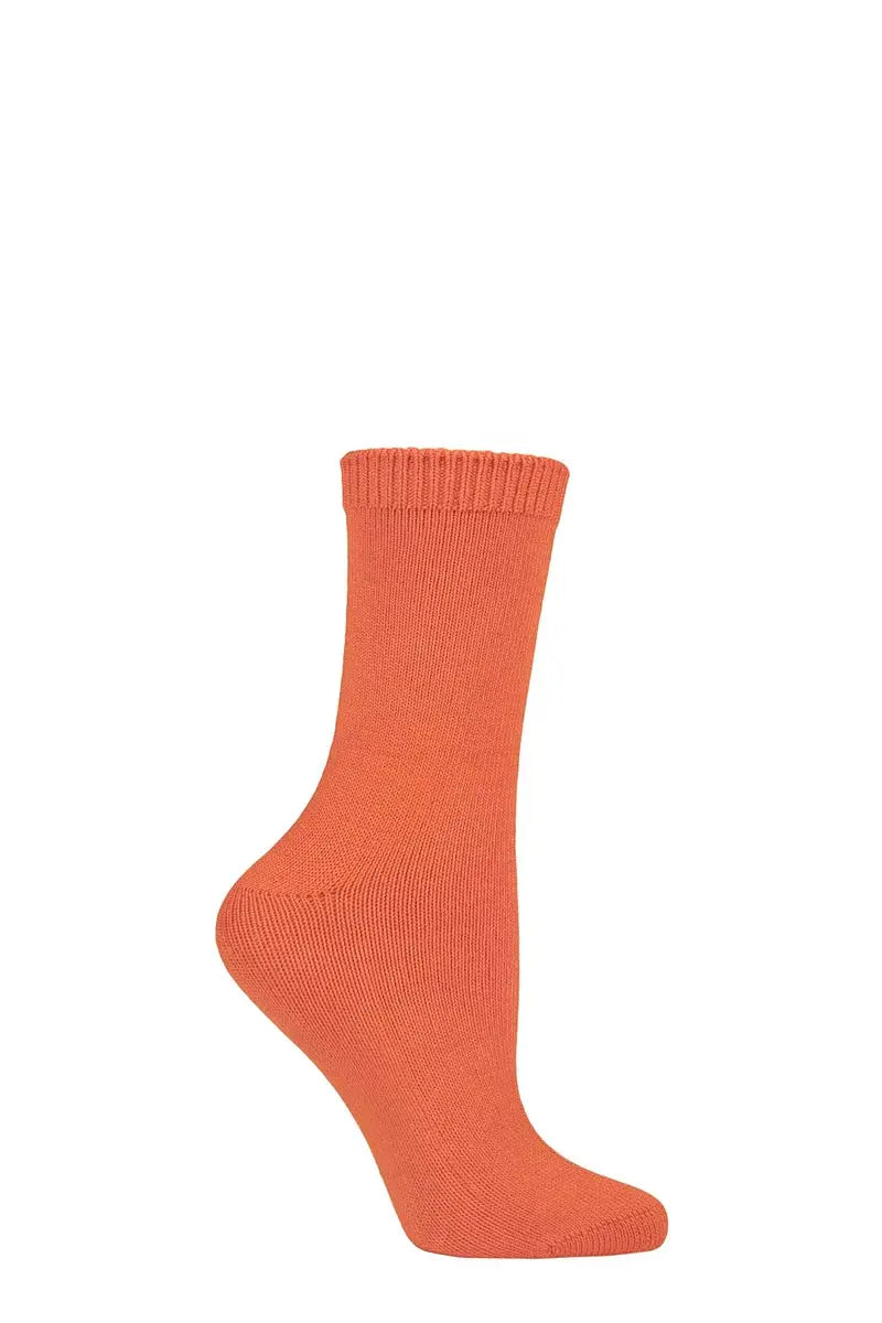 Burst Leisure Weight Bamboo Socks Orange LazyPanda