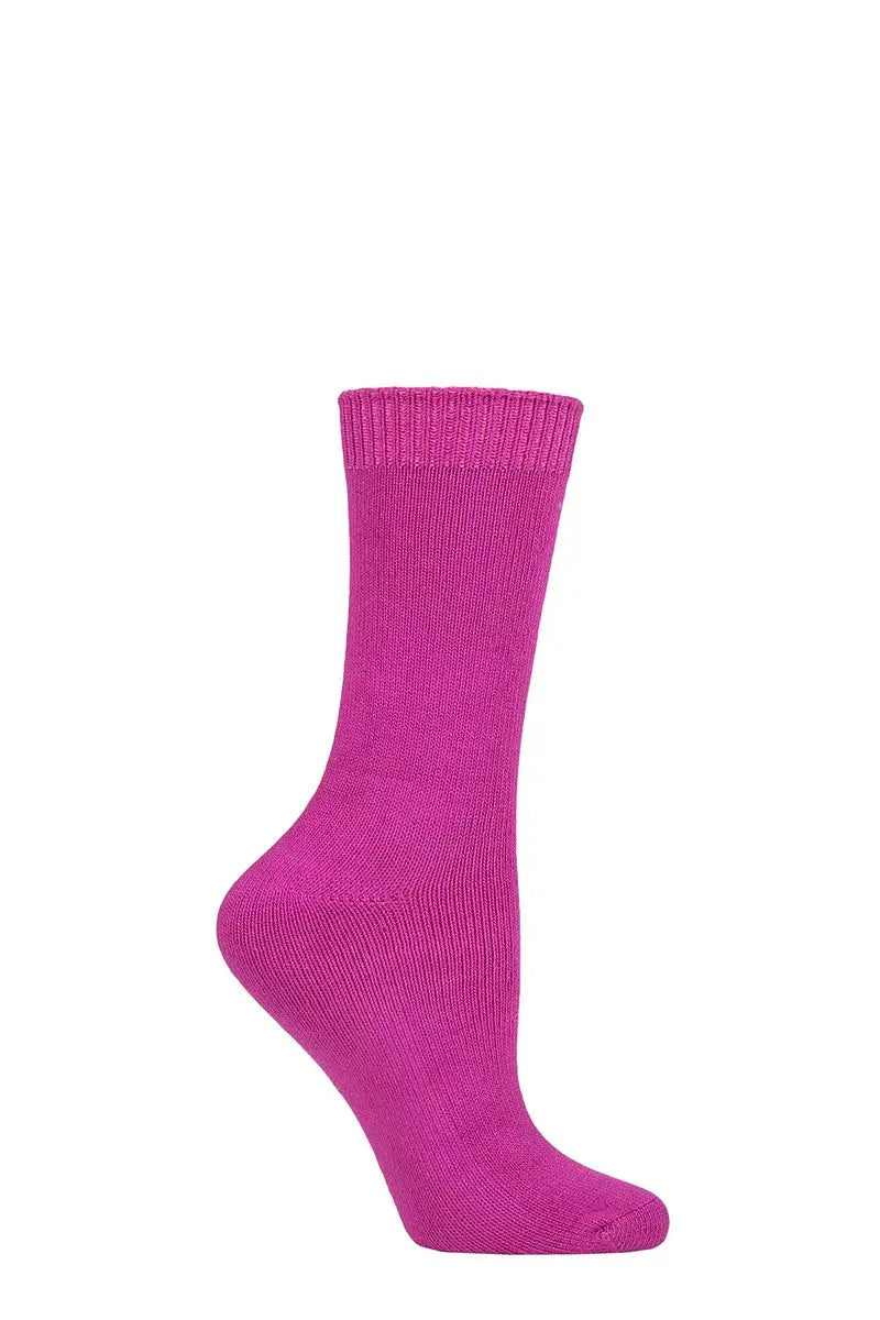 Burst Leisure Weight Bamboo Socks Pink LazyPanda