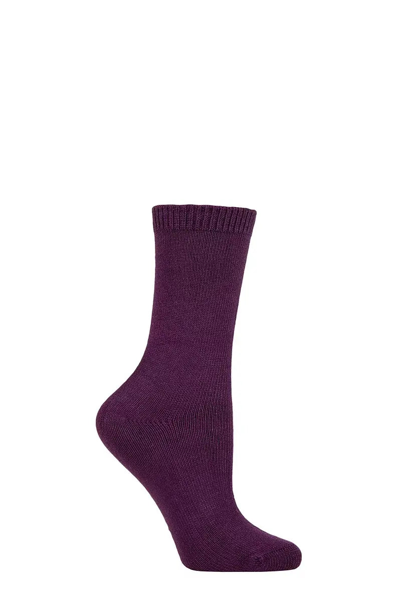 Burst Leisure Weight Bamboo Socks Purple LazyPanda