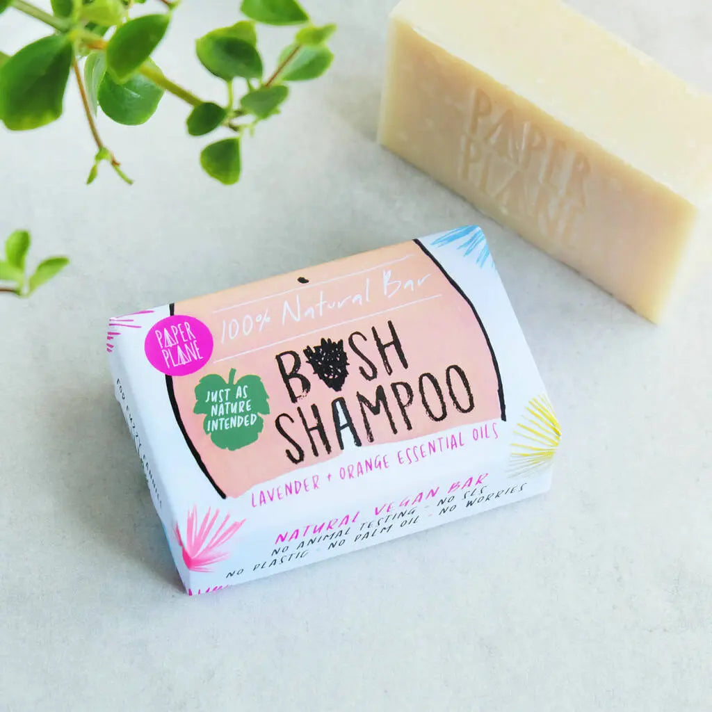 Bush Shampoo 100% Natural Vegan Paper Plane