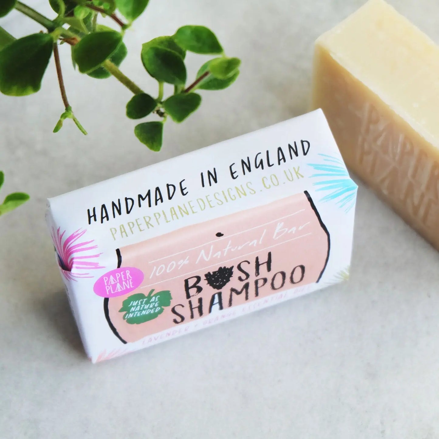 Bush Shampoo 100% Natural Vegan Paper Plane
