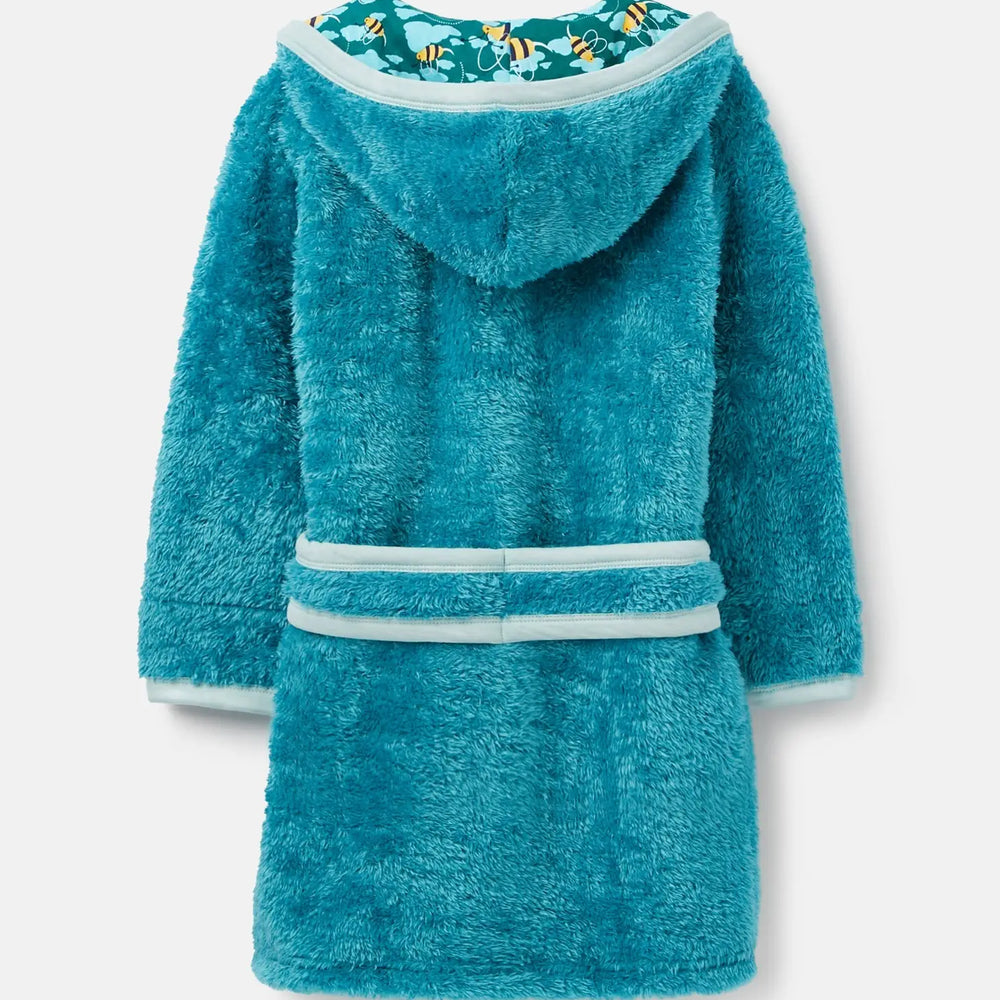 Busy Bees Blue Boys Fleece Dressing Gown Luca and Rosa