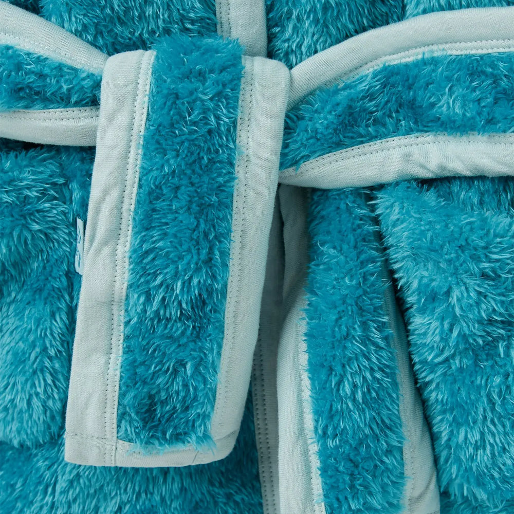 Busy Bees Blue Boys Fleece Dressing Gown Luca and Rosa