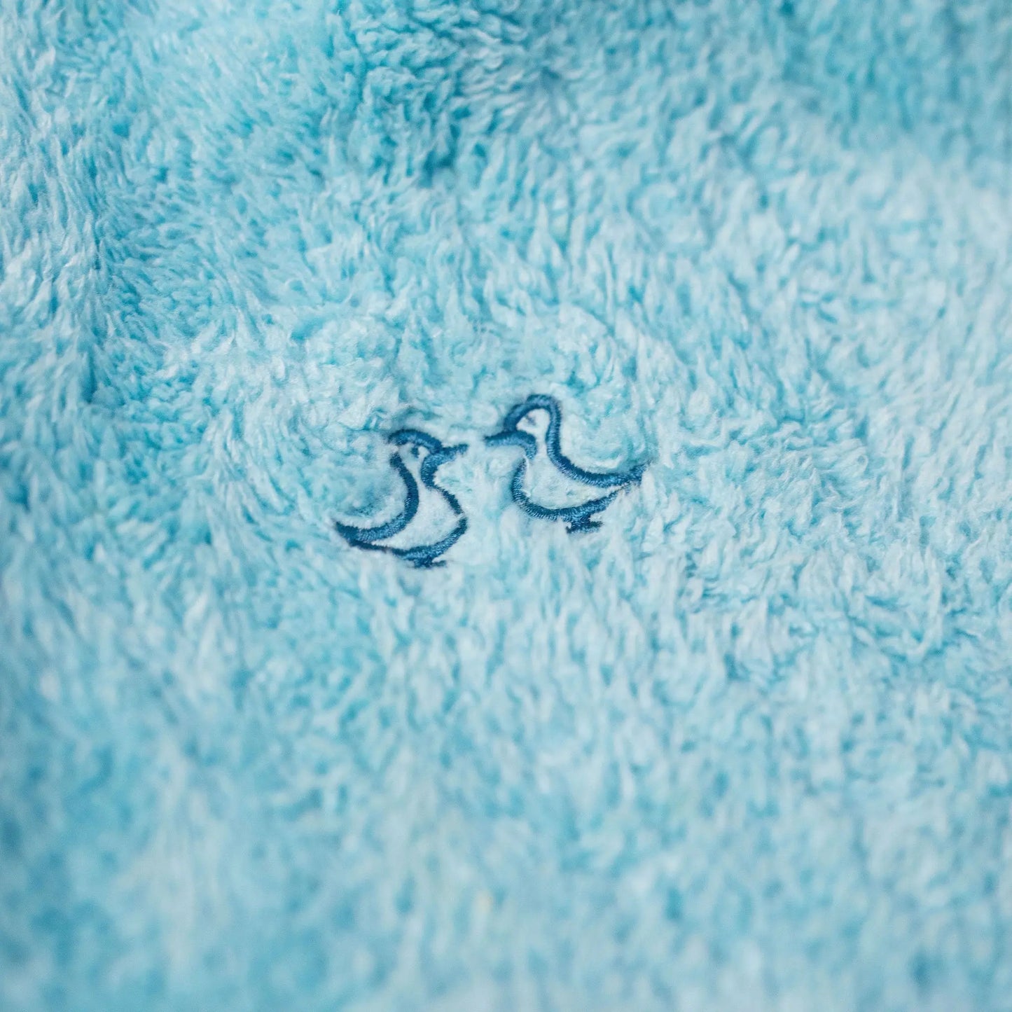 Busy Bees Light Blue Boys Fleece Dressing Gown Luca and Rosa