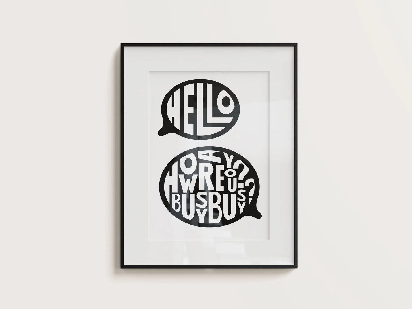 Busy Busy Screen Print Poster Leticia Credidio