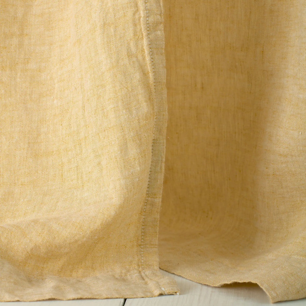 Buttercup 100% Linen Loop Top Curtain (Single) The Secret Linen Store