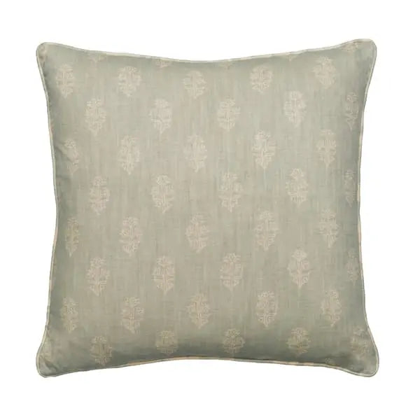 Buttercup Duck Egg, Sustainable Feather, Cushion Eco-conscious & Cotton & Cotton Blend & Linen & Linen Blend Floral Andrew Martin