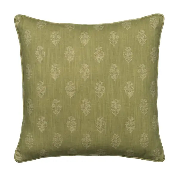 Buttercup Leaf, Sustainable Feather, Cushion Eco-conscious & Cotton & Cotton Blend & Linen & Linen Blend Floral Andrew Martin