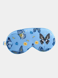 Butterflies Cloud Padded Satin Sleep Mask SMUG