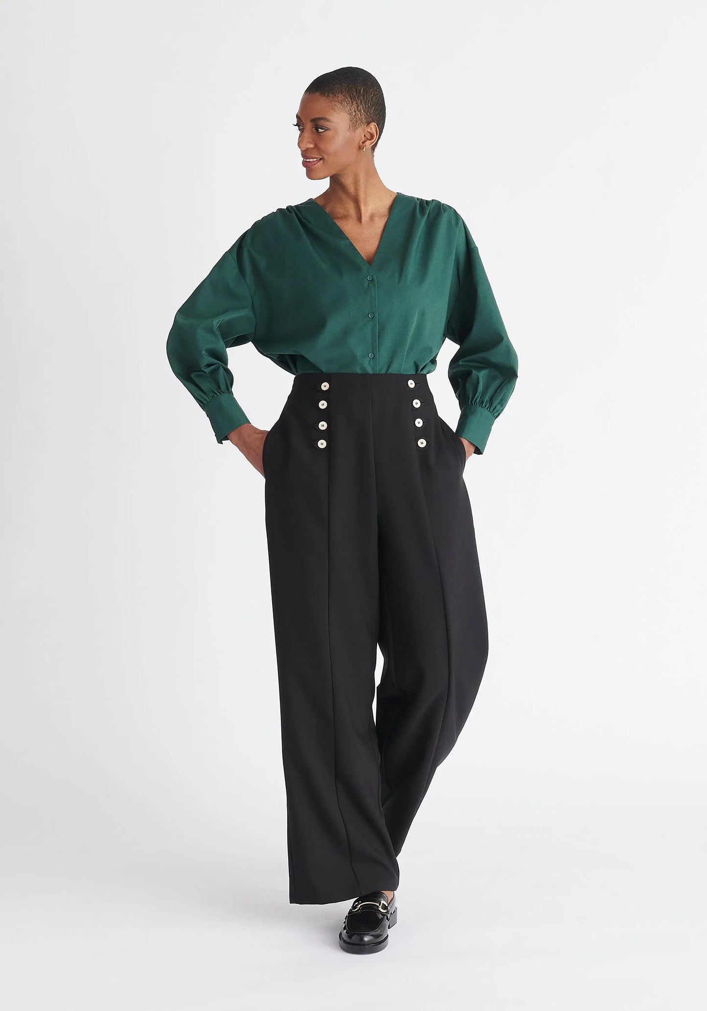 Button Waist Trousers Paisie
