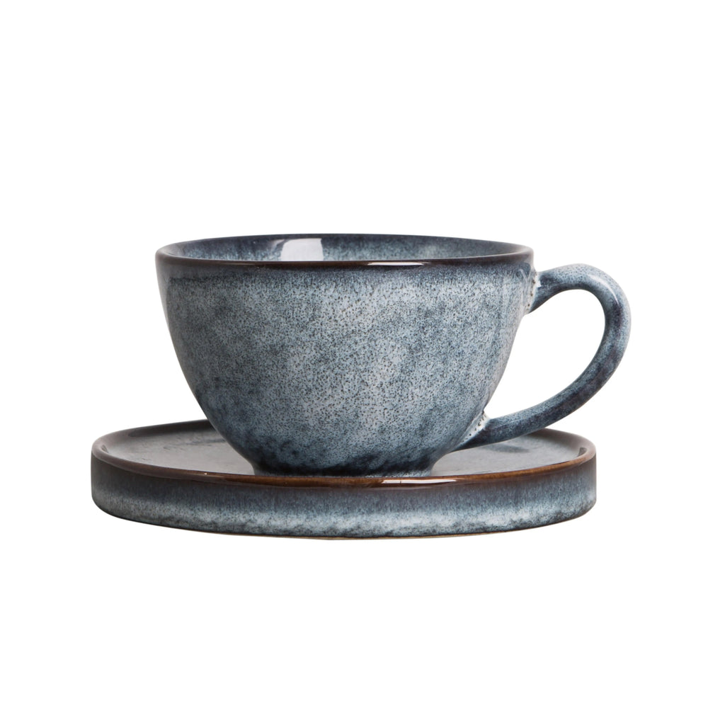 Byon Jade Cup With Saucer Blue Byon