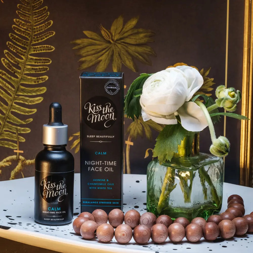 CALM NIGHT-TIME FACE OIL | Rebalance skin with Jasmine & Chamomile Kiss the Moon