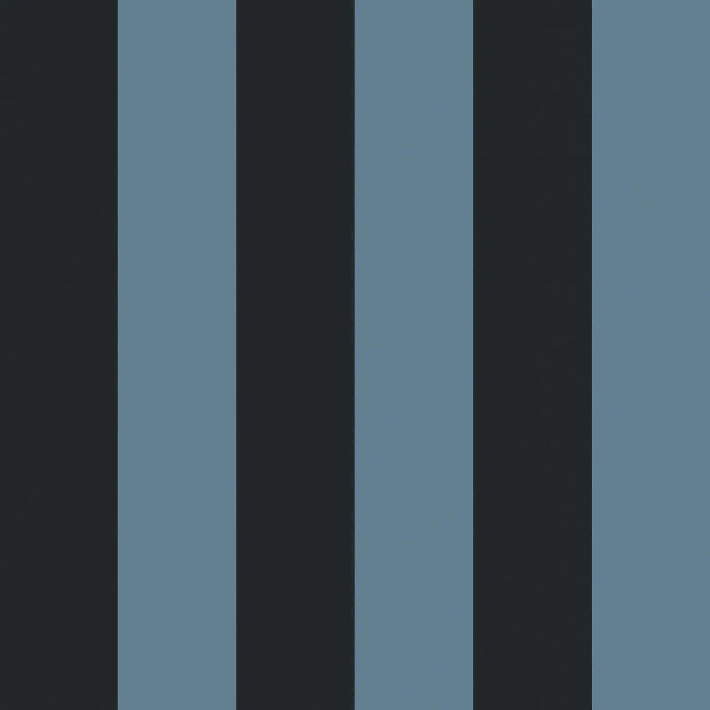 CAMELOT STRIPE Traditional Wallpaper - Sky and Noir House of Hackney