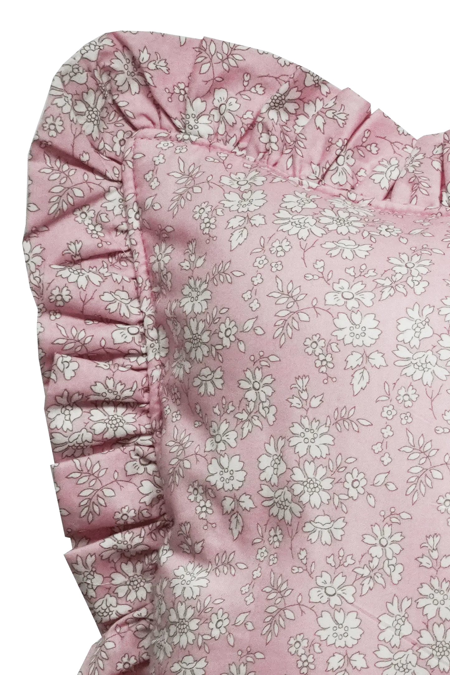 CAPEL PINK Liberty Ruffle Bolster Lumbar Cushion Coco & Wolf