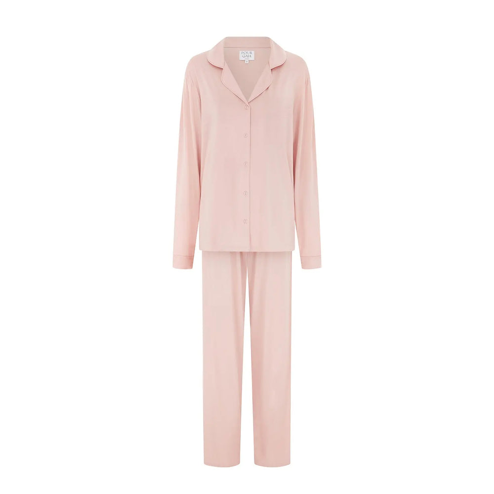 CHARLOTTE Modal Pyjamas in PEONY PINK Pour Gaia Atelier