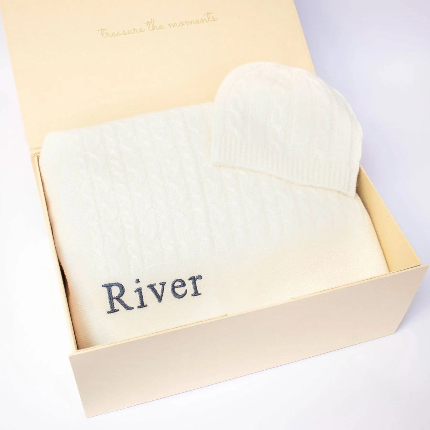 CLASSIC CASHMERE BABY GIFT SET - IVORY The Baby Gifting Company