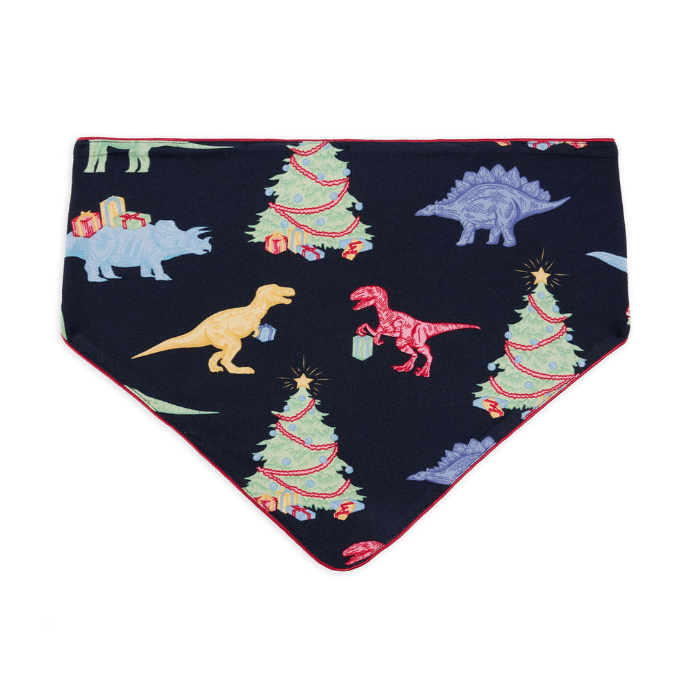 Pets Christmas Dinosaur Print Neckerchief Chelsea Peers
