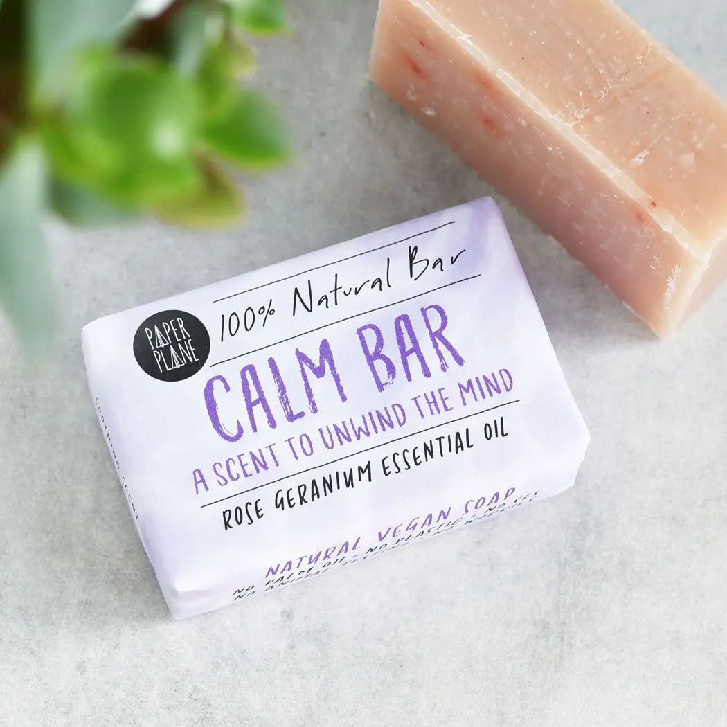 Calm Bar 100% Natural Vegan Soap Paper Plane