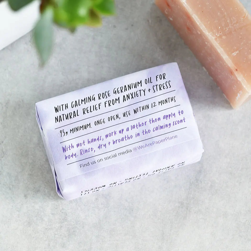 Calm Bar 100% Natural Vegan Soap Paper Plane