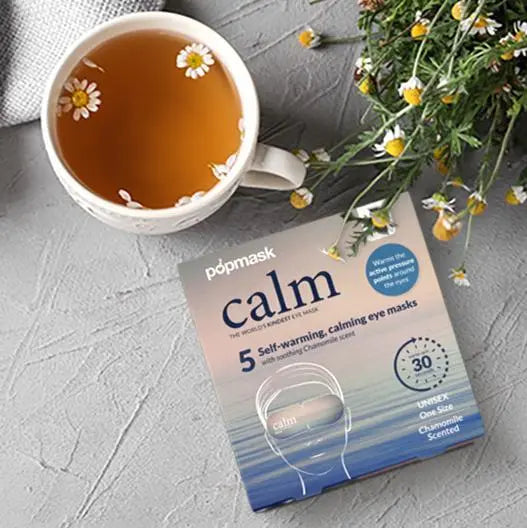Calm Self-Heating Chamomile Eye Masks - 5 Pack | Ultimate Relaxation Eye Mask Popmask