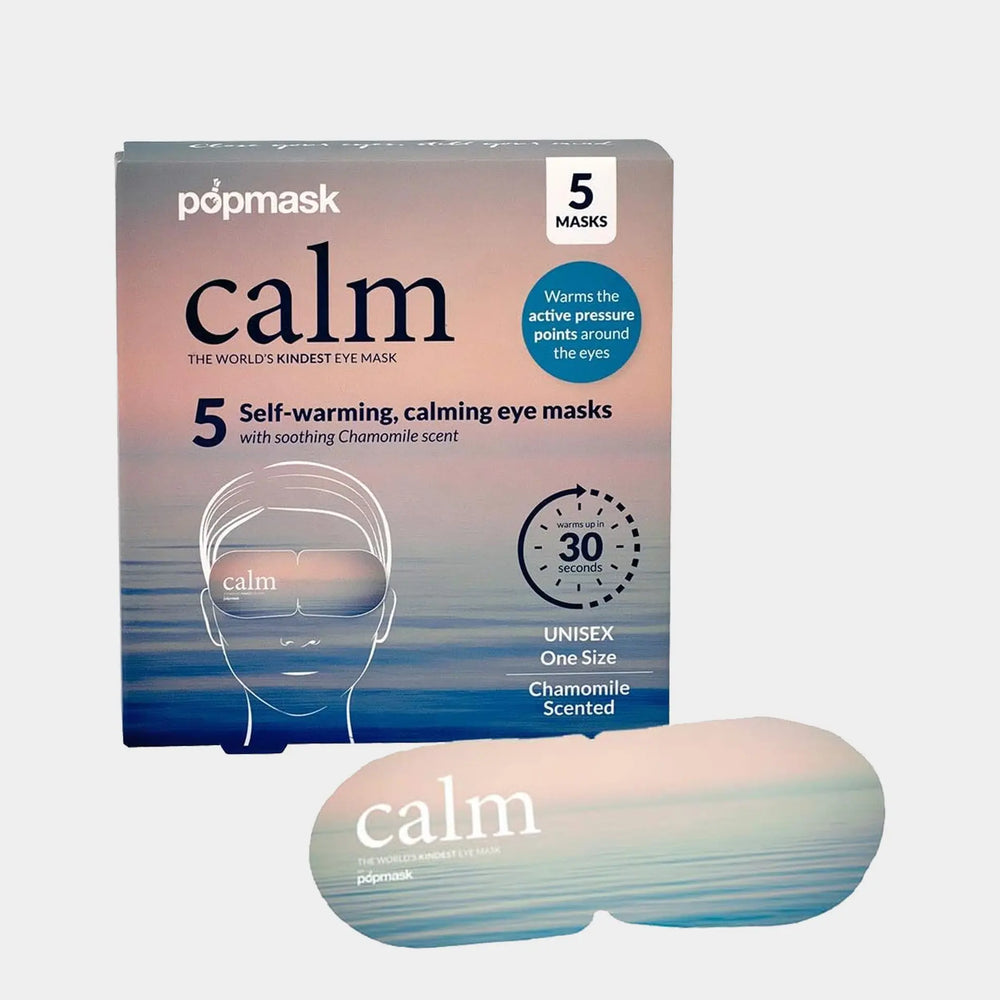 Calm Self-Heating Chamomile Eye Masks - 5 Pack | Ultimate Relaxation Eye Mask Popmask