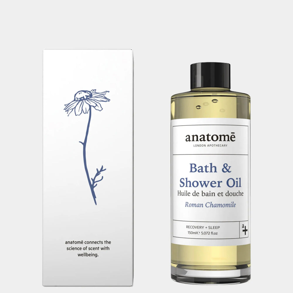 Calming Bath & Shower Oil with Roman Chamomile – Sleep & Stress Relief anatomē